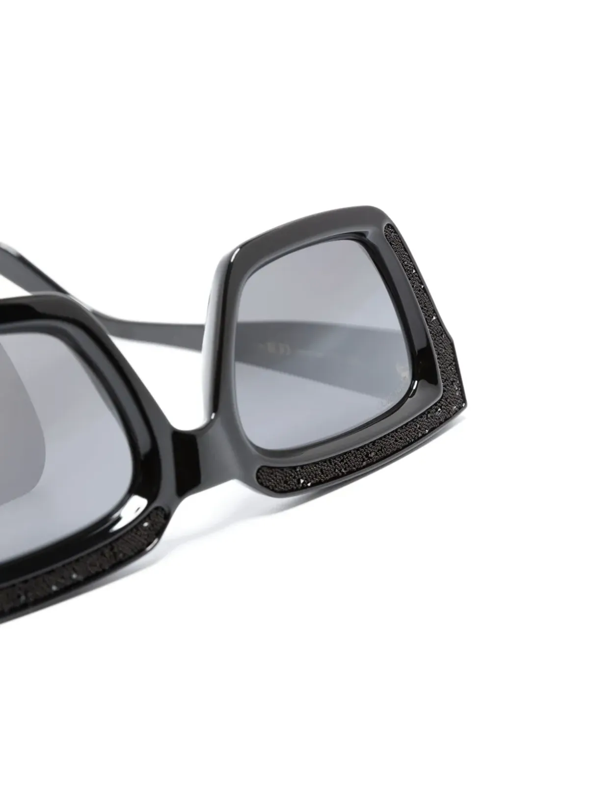 Jimmy Choo Eyewear MEGS/S スクエアフレーム サングラス - ブラック - 画像3
