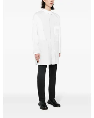 Yohji Yamamoto パネルドリバーシブルシャツ - White - サムネイル3