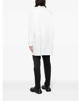 Yohji Yamamoto パネルドリバーシブルシャツ - White - サムネイル4