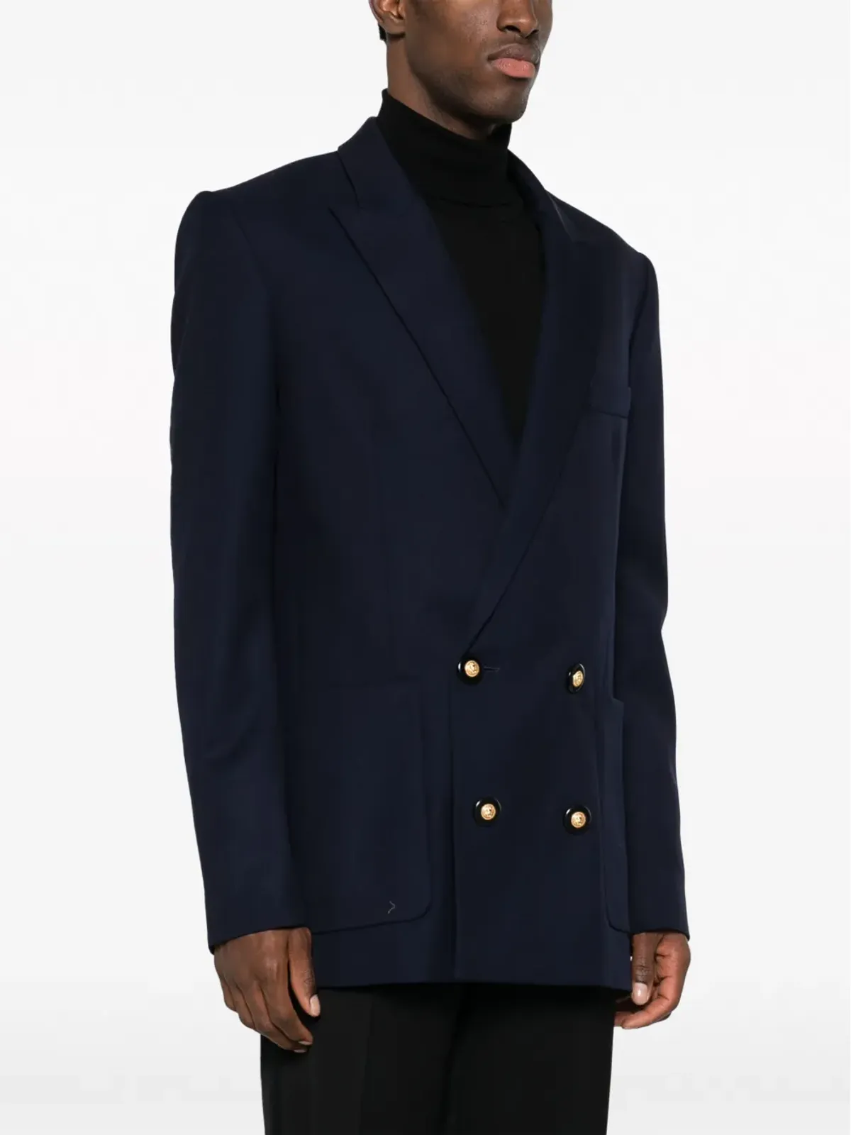 Balmain ダブルブレスト ヴァージンウール ブレザー - 画像3