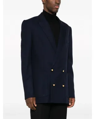 Balmain ダブルブレスト ヴァージンウール ブレザー - サムネイル3