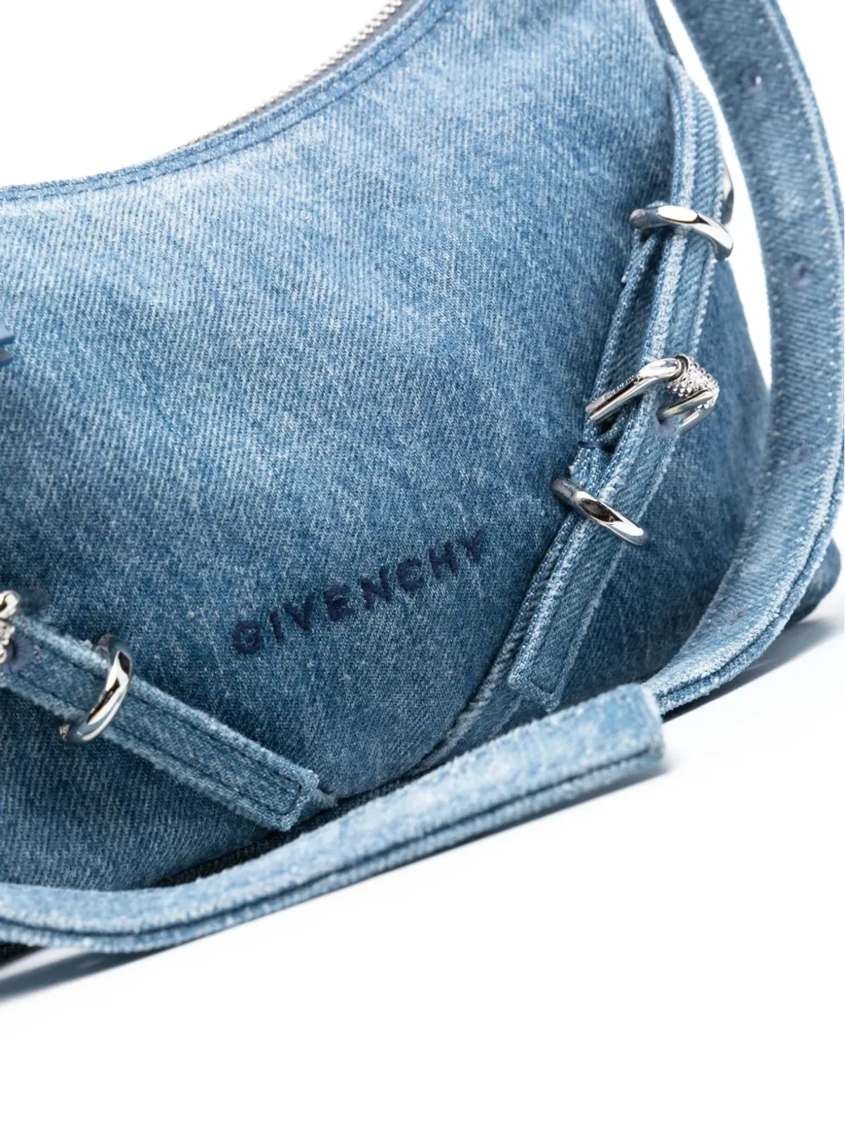 Givenchy ヴォイユ デニム ショルダーバッグ - 画像4