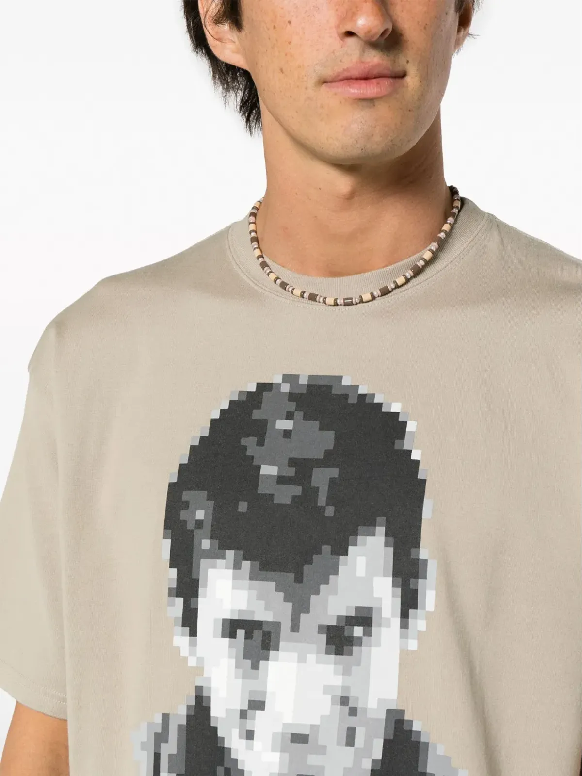 Undercover ピクセル柄コットンTシャツ - 画像5