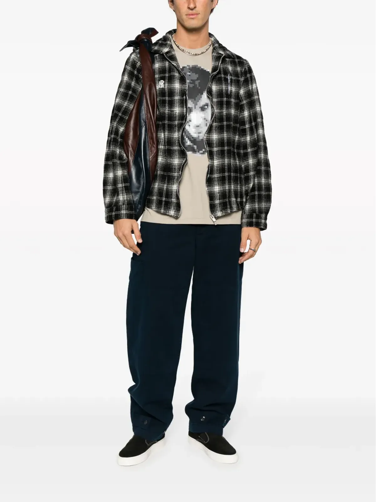 Undercover ピクセル柄コットンTシャツ - 画像2