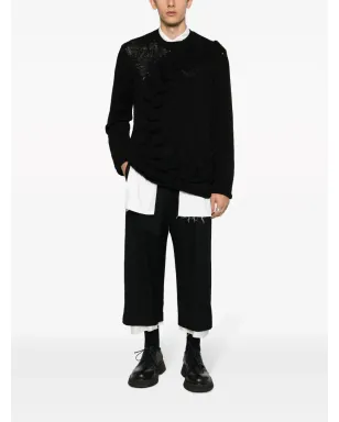 Comme des Garçons Homme Plus クルーネック・ボリュームケーブルニットジャンパー - サムネイル2
