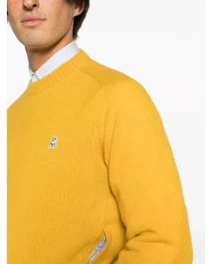 Undercover ロゴパッチ付きウールジャンパー - イエロー - サムネイル5