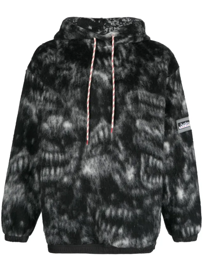Aries Aries ロゴパッチ ドローストリングフーディの商品画像