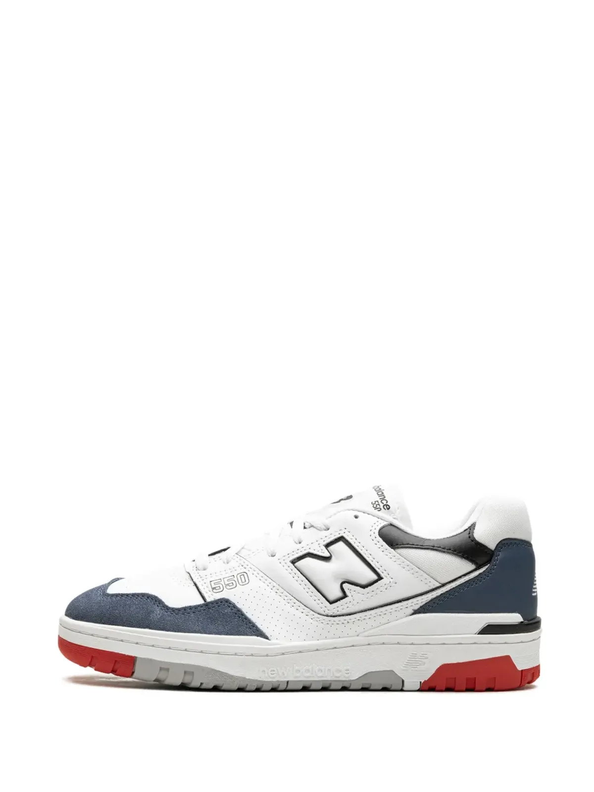 New Balance 550 ホワイト/ネイビー/レッド - 画像5