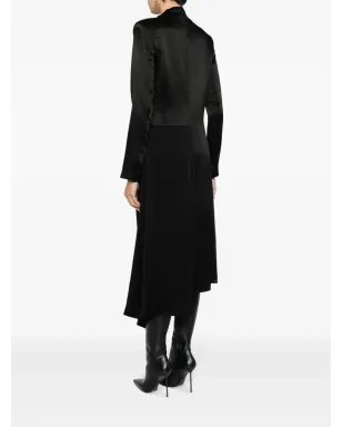 Givenchy クリスタルエンブリッシュドサテンミディドレス - ブラック - サムネイル4