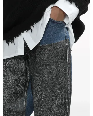 MM6 Maison Margiela パネルド ミッドライズ ストレートジーンズ - サムネイル5