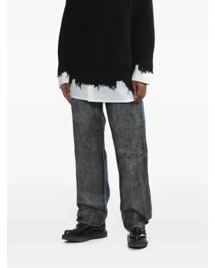 MM6 Maison Margiela パネルド ミッドライズ ストレートジーンズ - サムネイル3