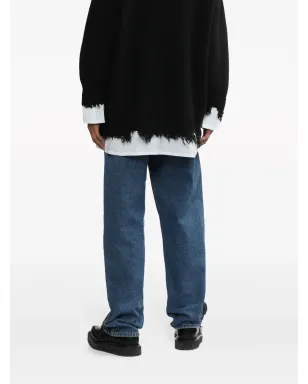 MM6 Maison Margiela パネルド ミッドライズ ストレートジーンズ - サムネイル4