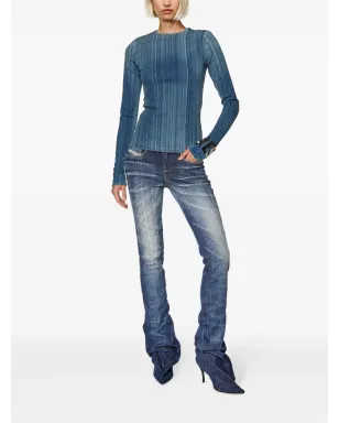 Diesel デニム ブーツカット ローライズ ジーンズ ブルー - サムネイル2