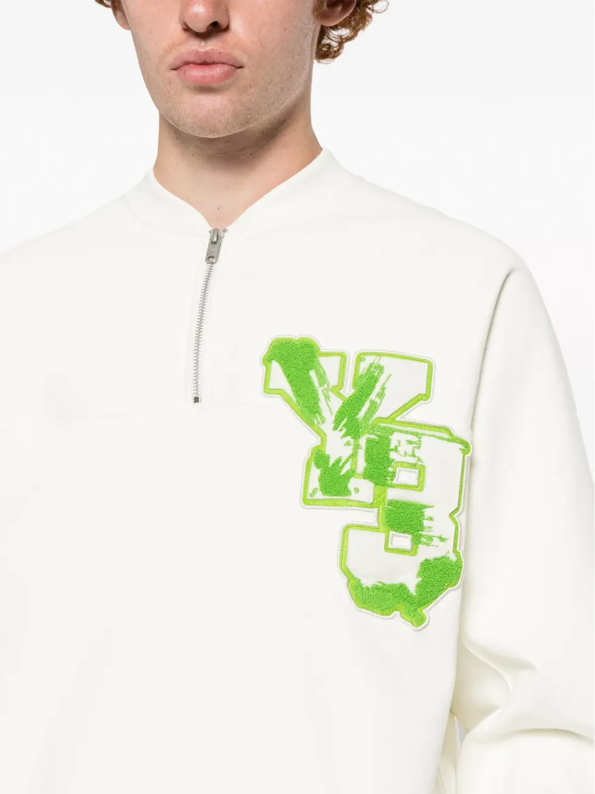 Y-3 ロゴパッチ オーガニックコットン スウェットシャツ - 画像5