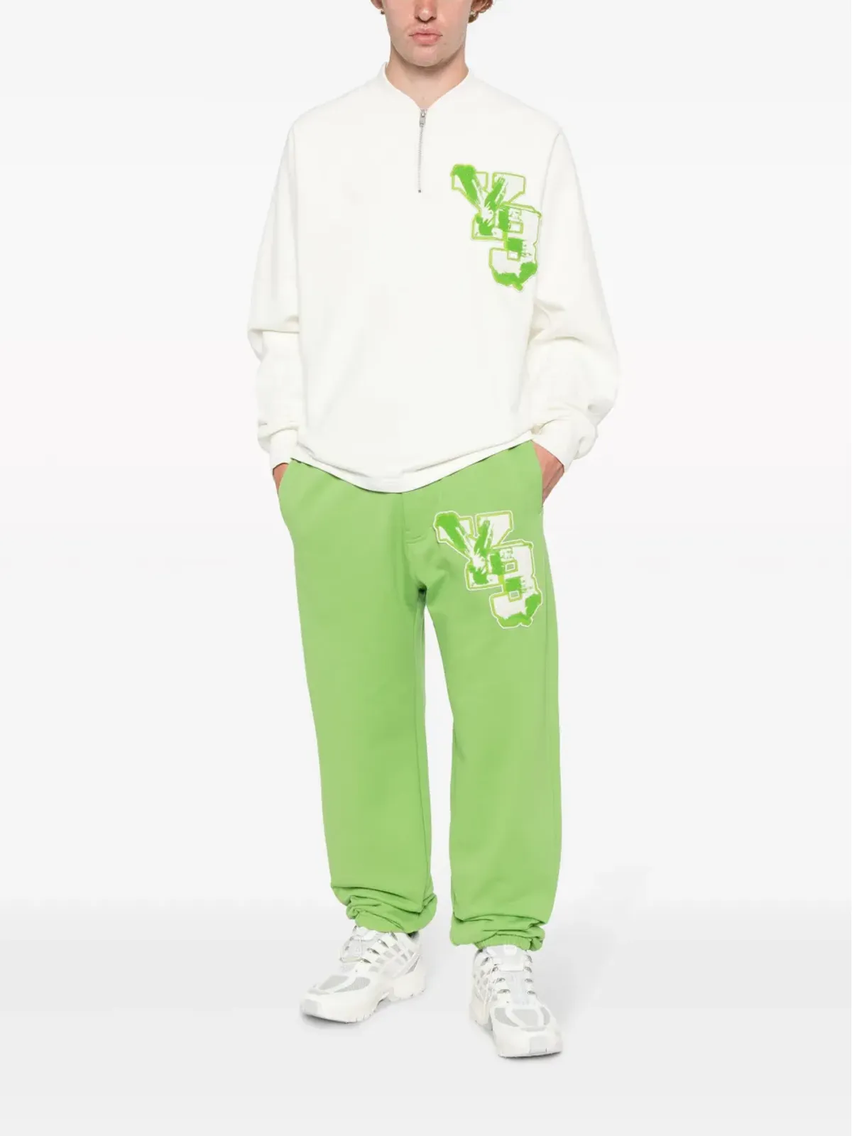 Y-3 ロゴパッチ オーガニックコットン スウェットシャツ - 画像2