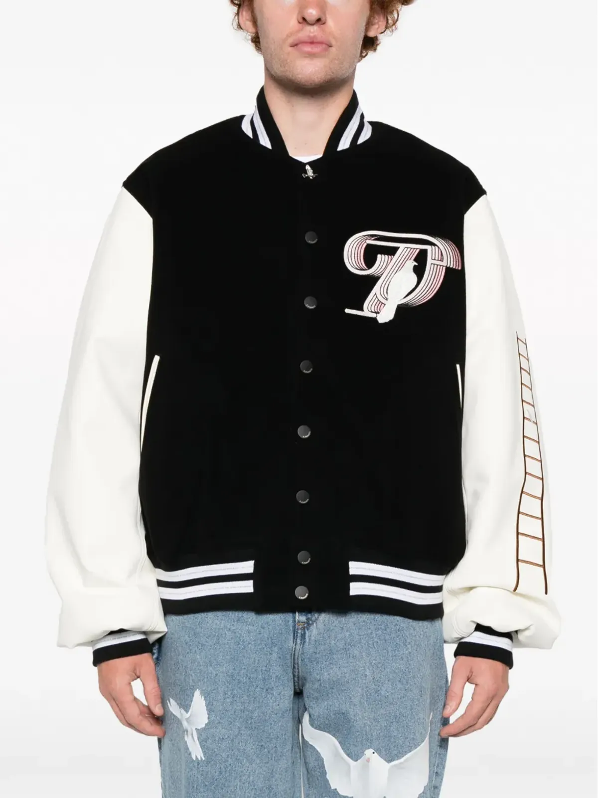 3PARADIS レターメン varsity ボンバージャケット - 画像3