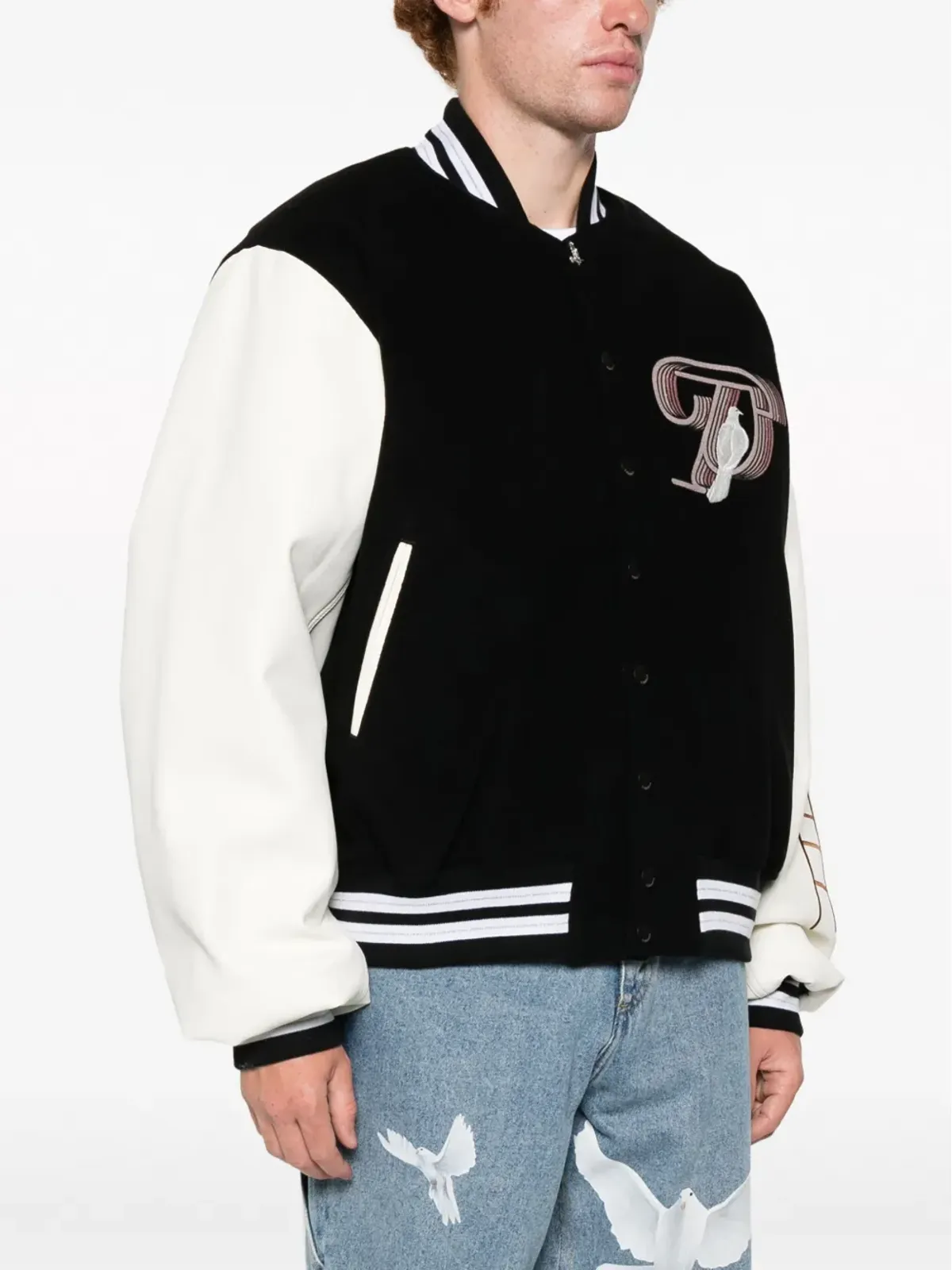 3PARADIS レターメン varsity ボンバージャケット - 画像4