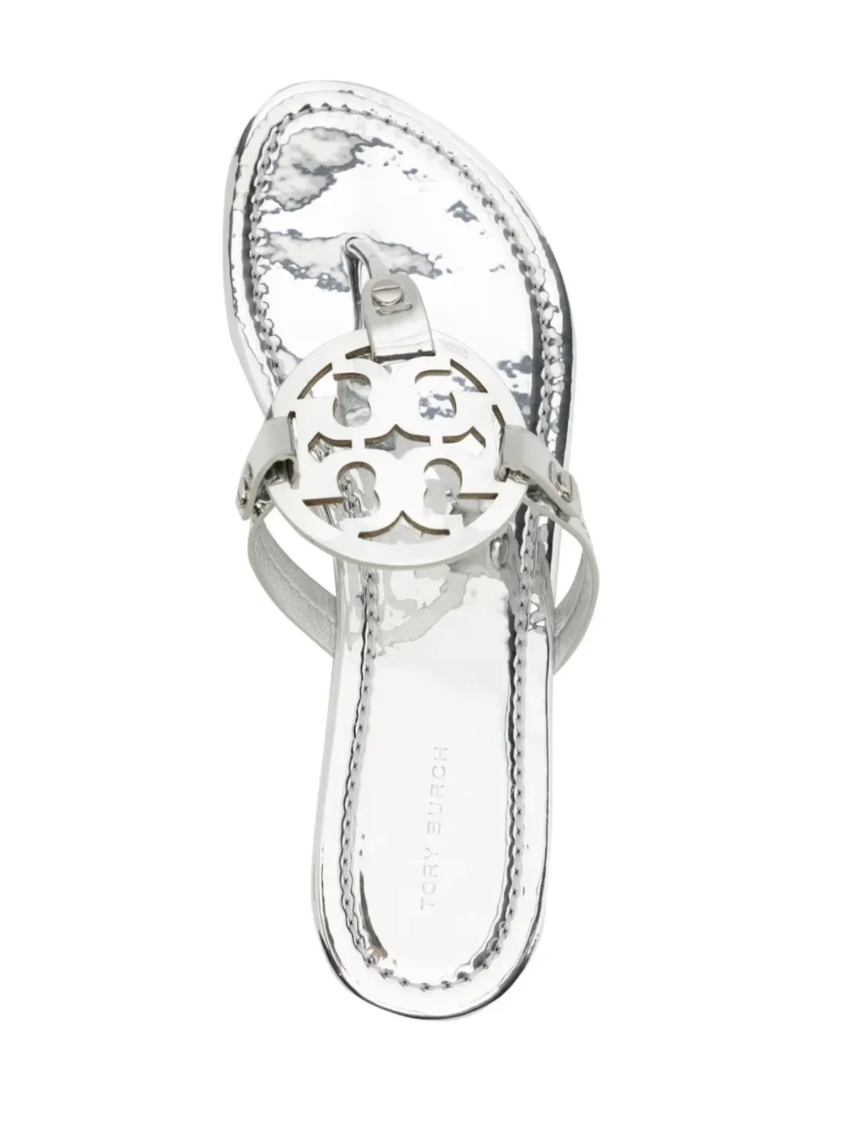Tory Burch ミラー メタリック フリップフロップ - 画像4