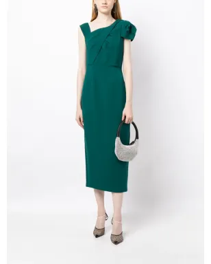 Roland Mouret アシンメトリック ノースリーブ ミディドレス - サムネイル2