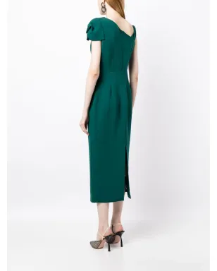 Roland Mouret アシンメトリック ノースリーブ ミディドレス - サムネイル4