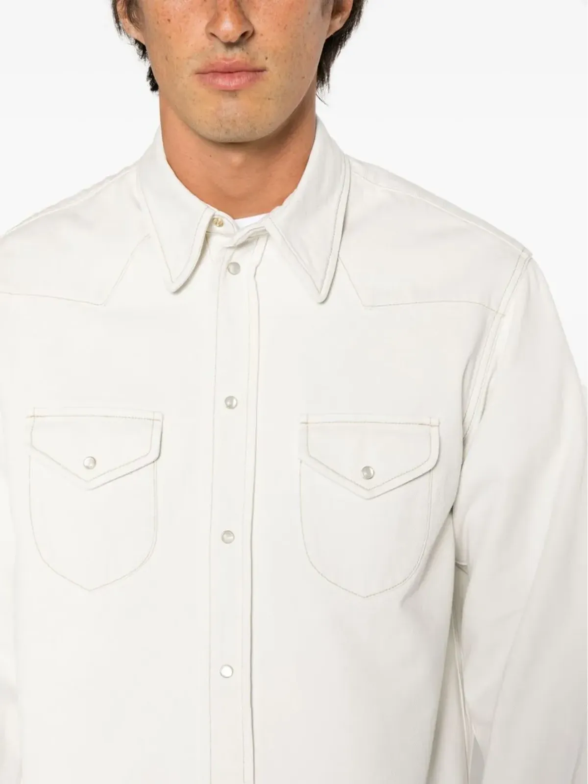 Bally フラップポケット付きコットンシャツ - White - 画像5