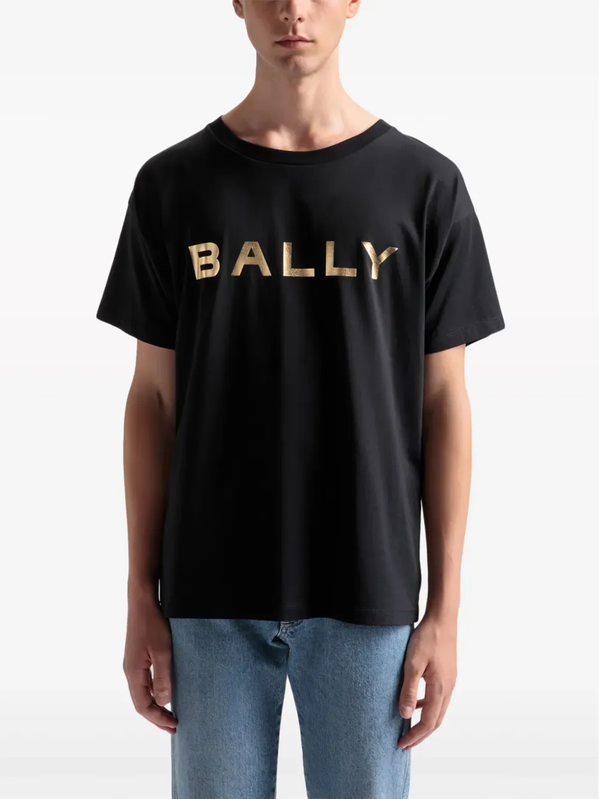 Bally メタリックロゴ コットン Tシャツ - 画像5