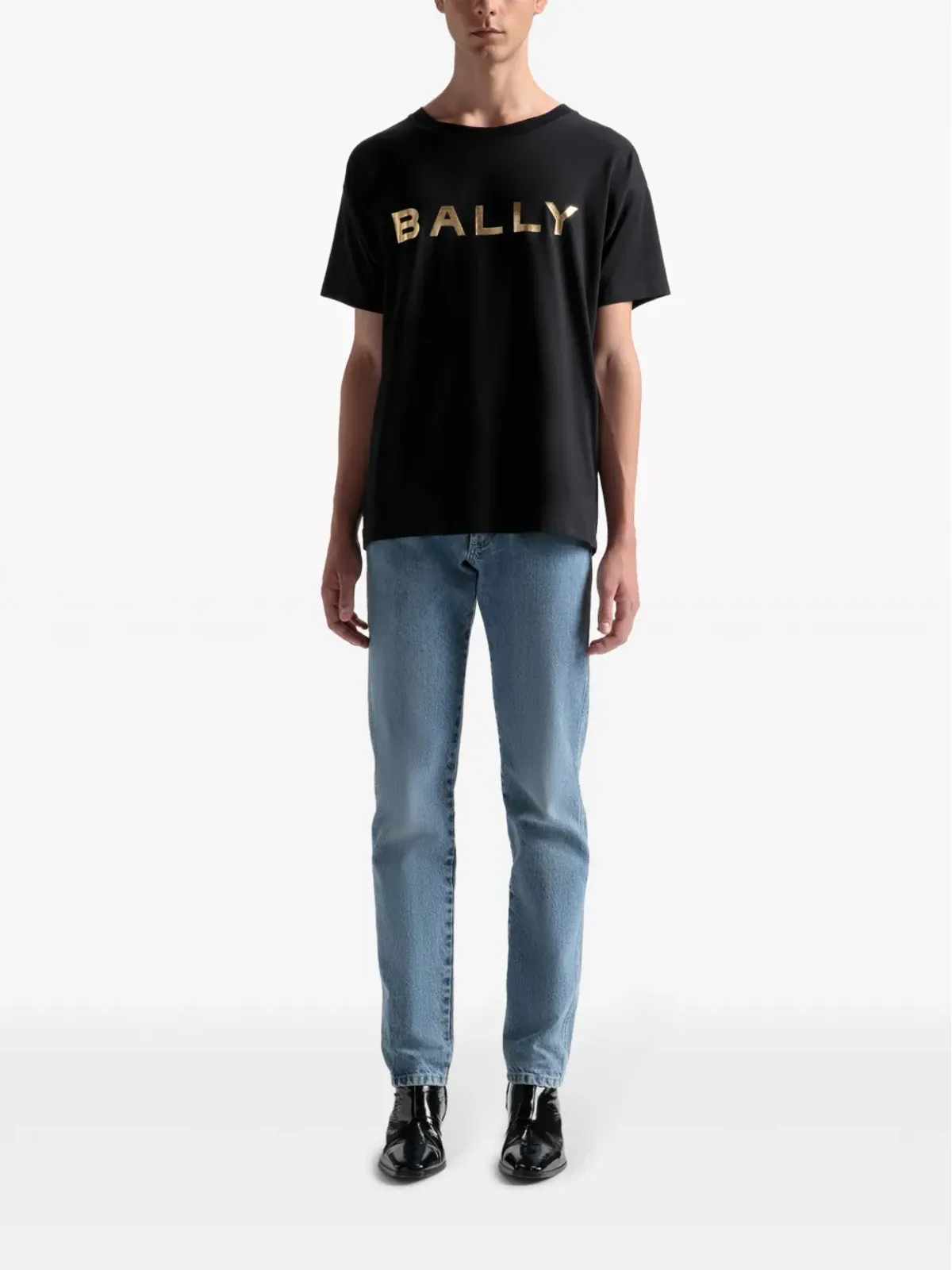 Bally メタリックロゴ コットン Tシャツ - 画像2