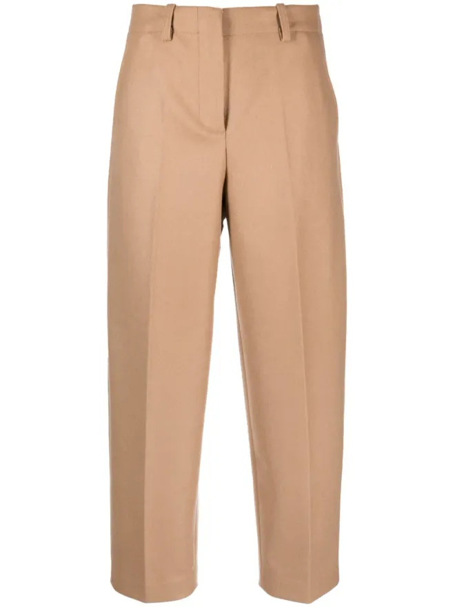Erika Cavallini Erika Cavallini プリーツ加工ギャバジンパンツの商品画像