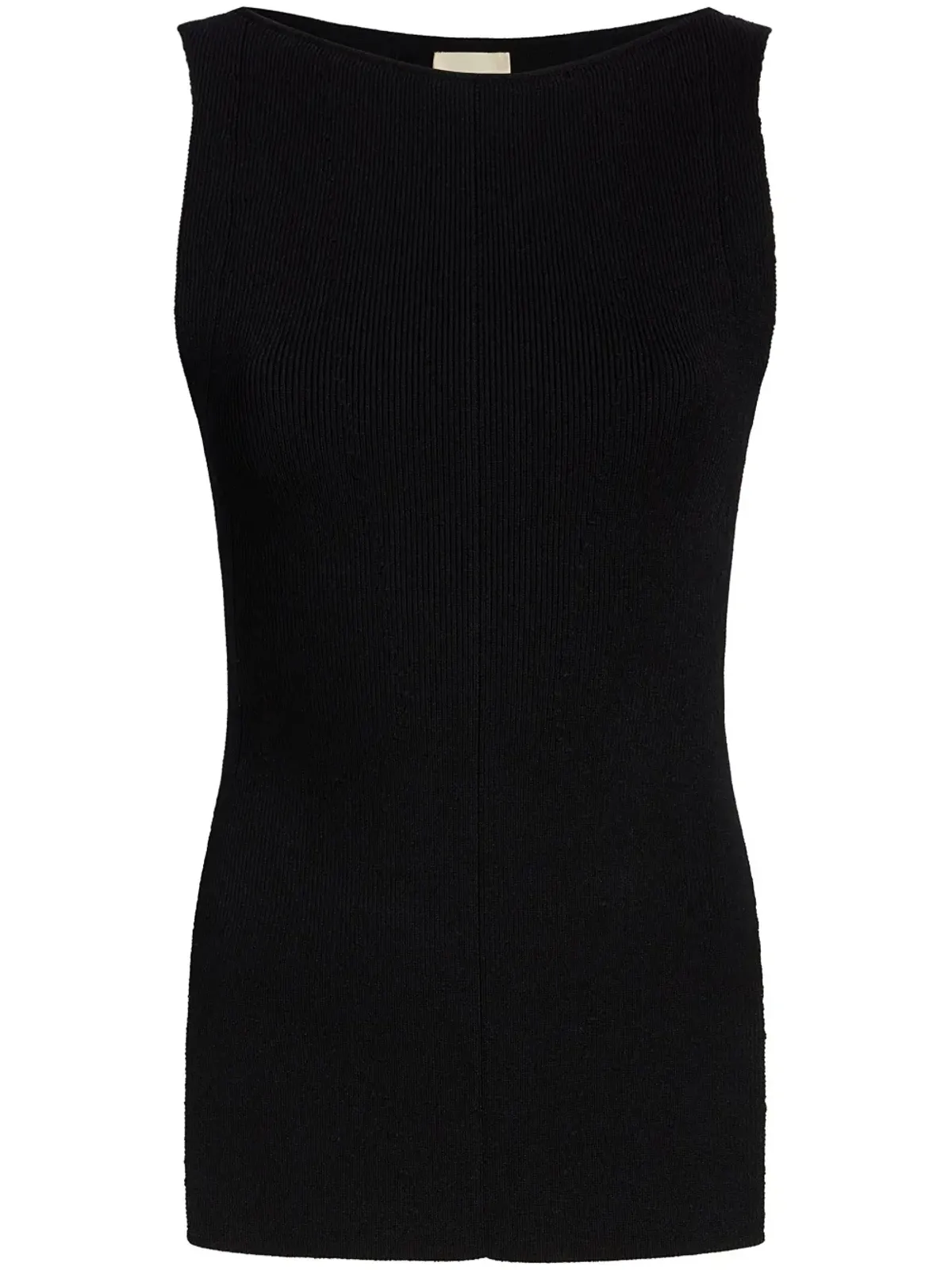 KHAITE The Evelyn ribbed tank top - Black - 画像1