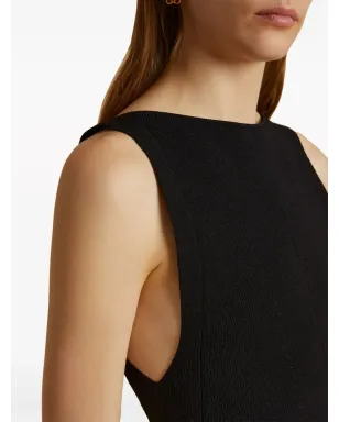 KHAITE The Evelyn ribbed tank top - Black - サムネイル5