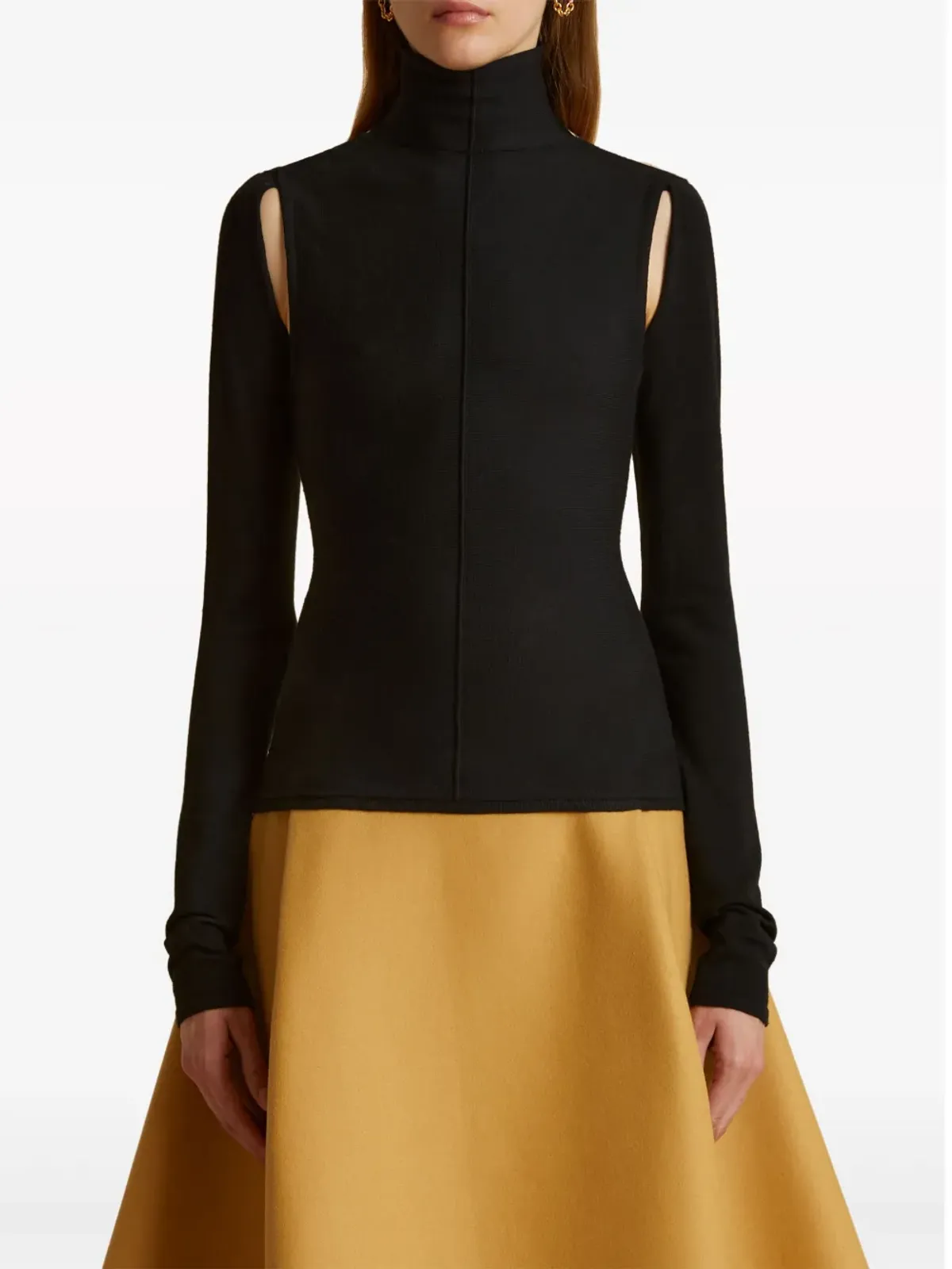 KHAITE The Marlowe wool sweatshirt - Black - 画像3