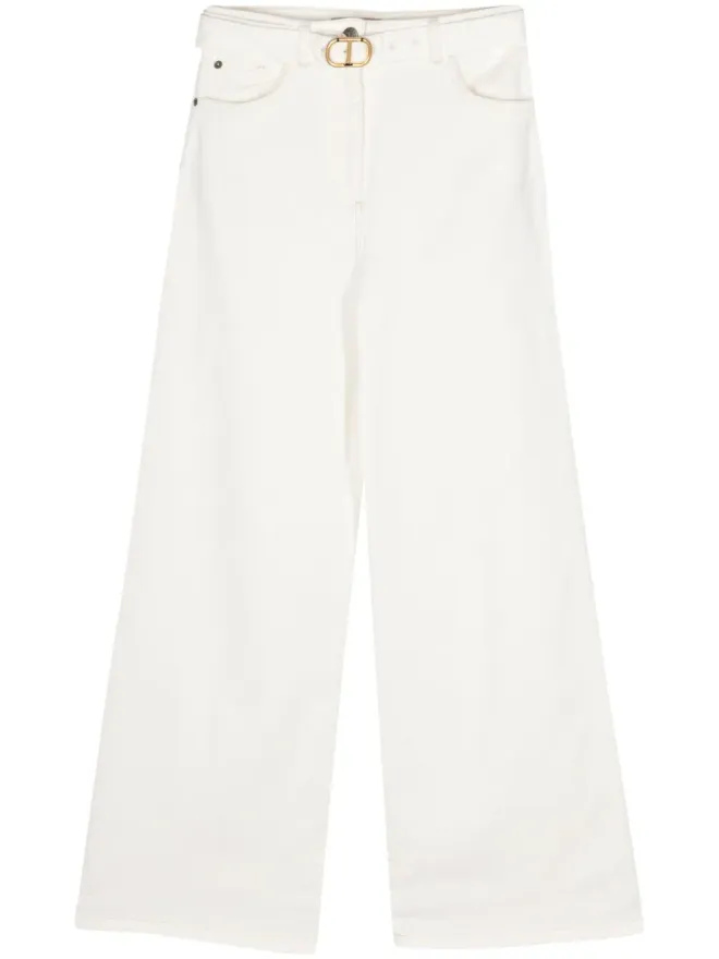 TWINSET TWINSET ミッド-ライズ ワイドレッグ ジーンズの商品画像
