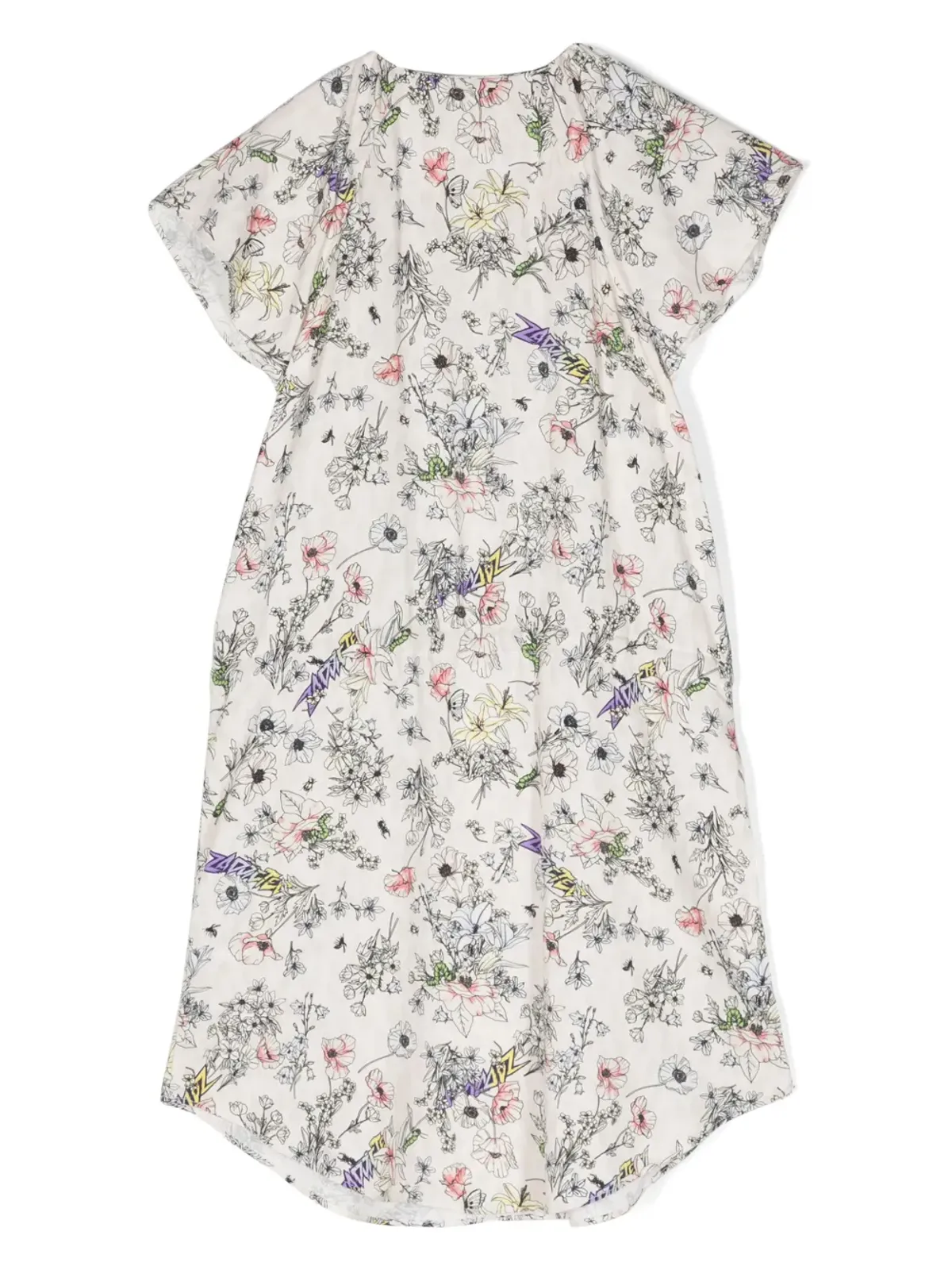 Zadig & Voltaire Kids 花柄プリント ツイル ドレス - 画像2