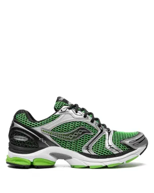 Saucony ProGrid Triumph 4 グリーン／シルバー スニーカー - サムネイル1