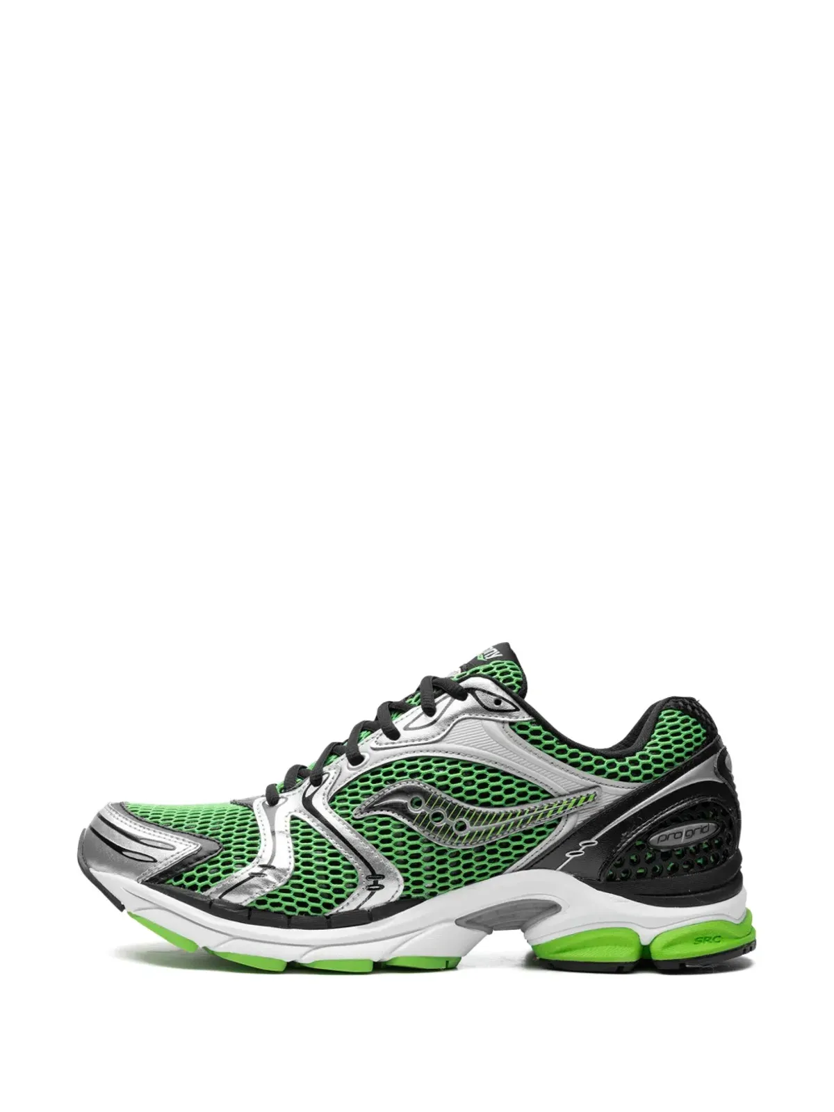 Saucony ProGrid Triumph 4 グリーン／シルバー スニーカー - 画像5