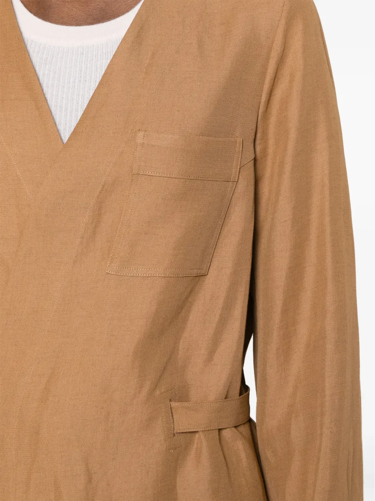 Fabiana Filippi wraparound tied jacket - 画像5