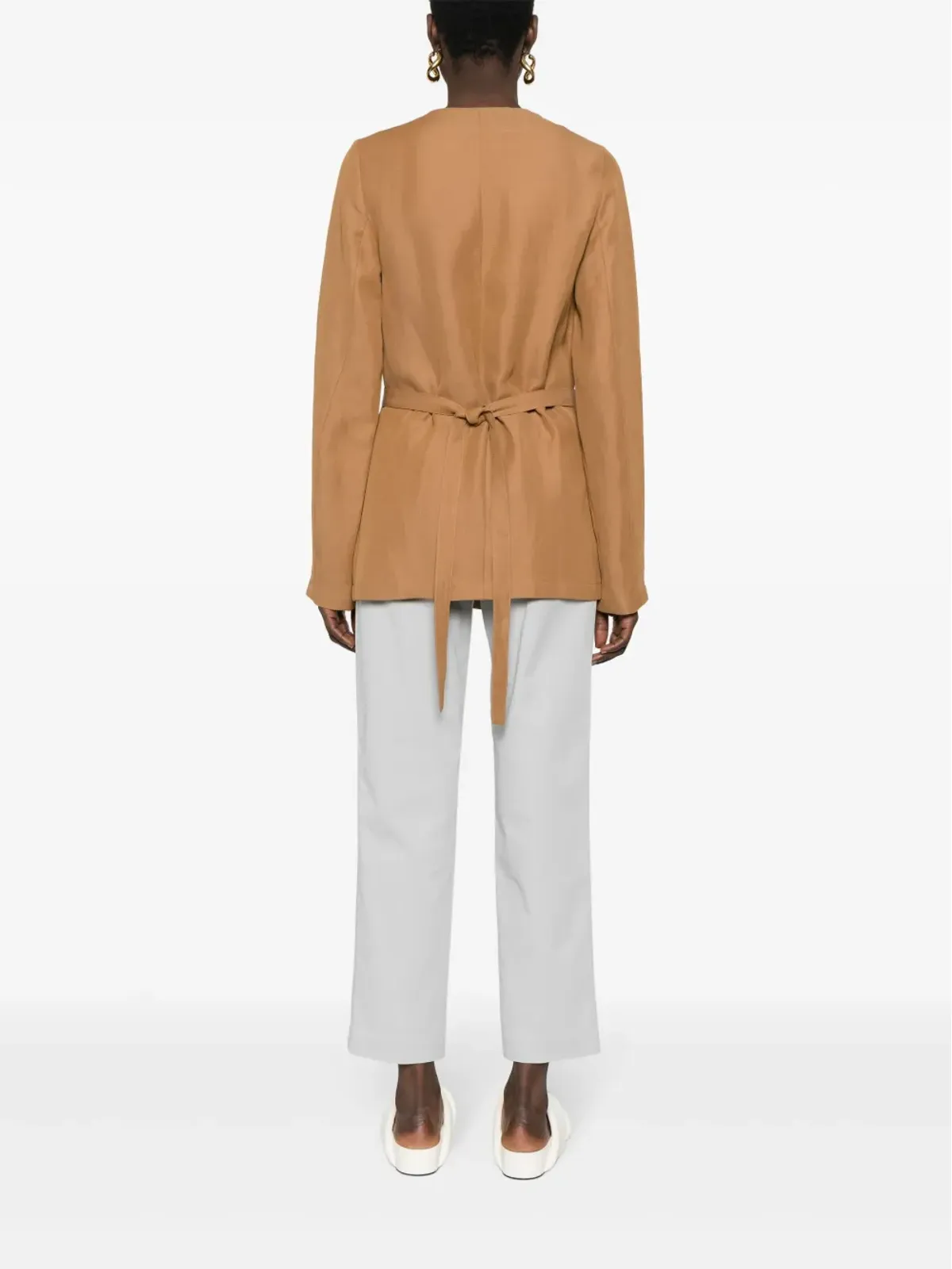 Fabiana Filippi wraparound tied jacket - 画像4