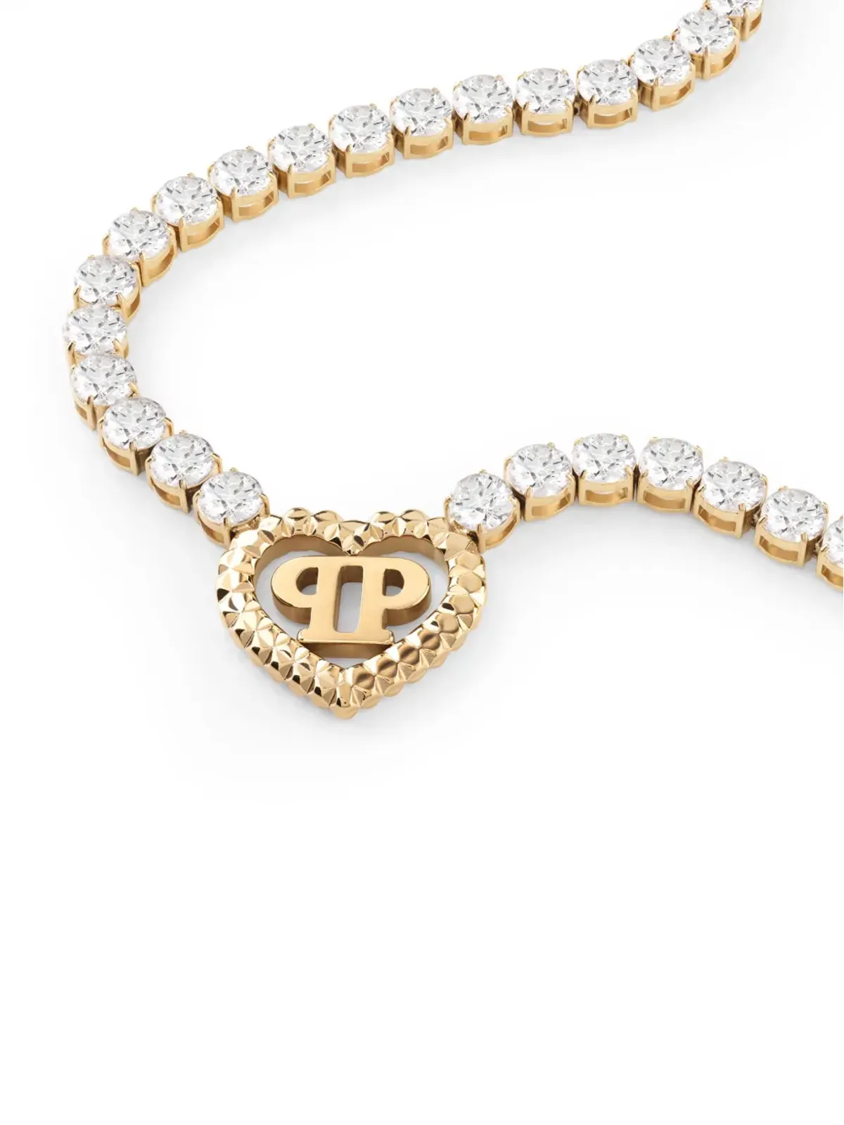 Philipp Plein ロックドハーツ ネックレス - シルバー - 画像2