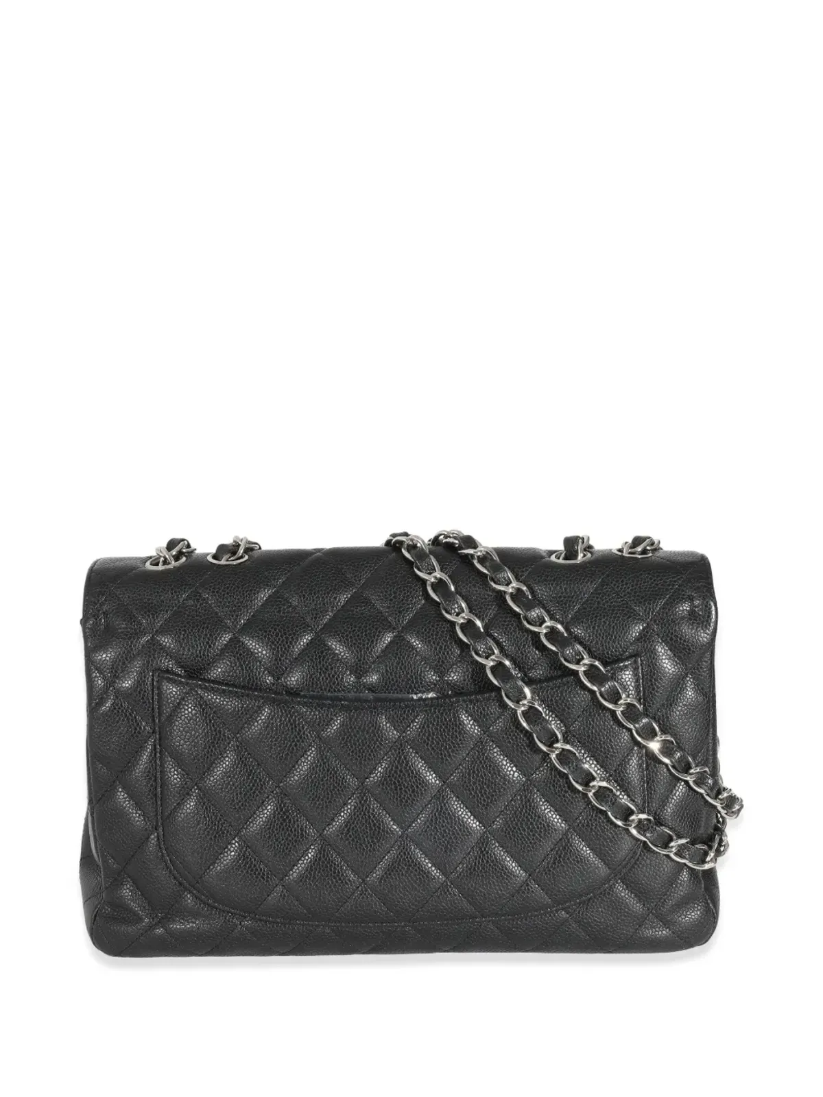 CHANEL ビンテージ Jumbo Classic Flap ショルダーバッグ - ブラック - 画像4