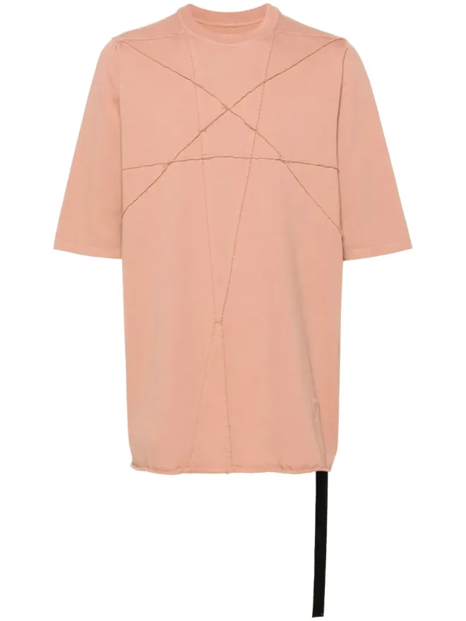 Rick Owens DRKSHDW Rick Owens DRKSHDW ジャンボ ショートスリーブ コットン Tシャツ - ピンクの商品画像