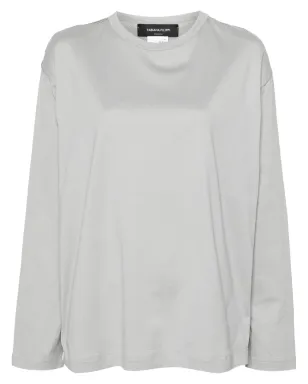 Fabiana Filippi パネルド長袖Tシャツ - グレー - サムネイル1