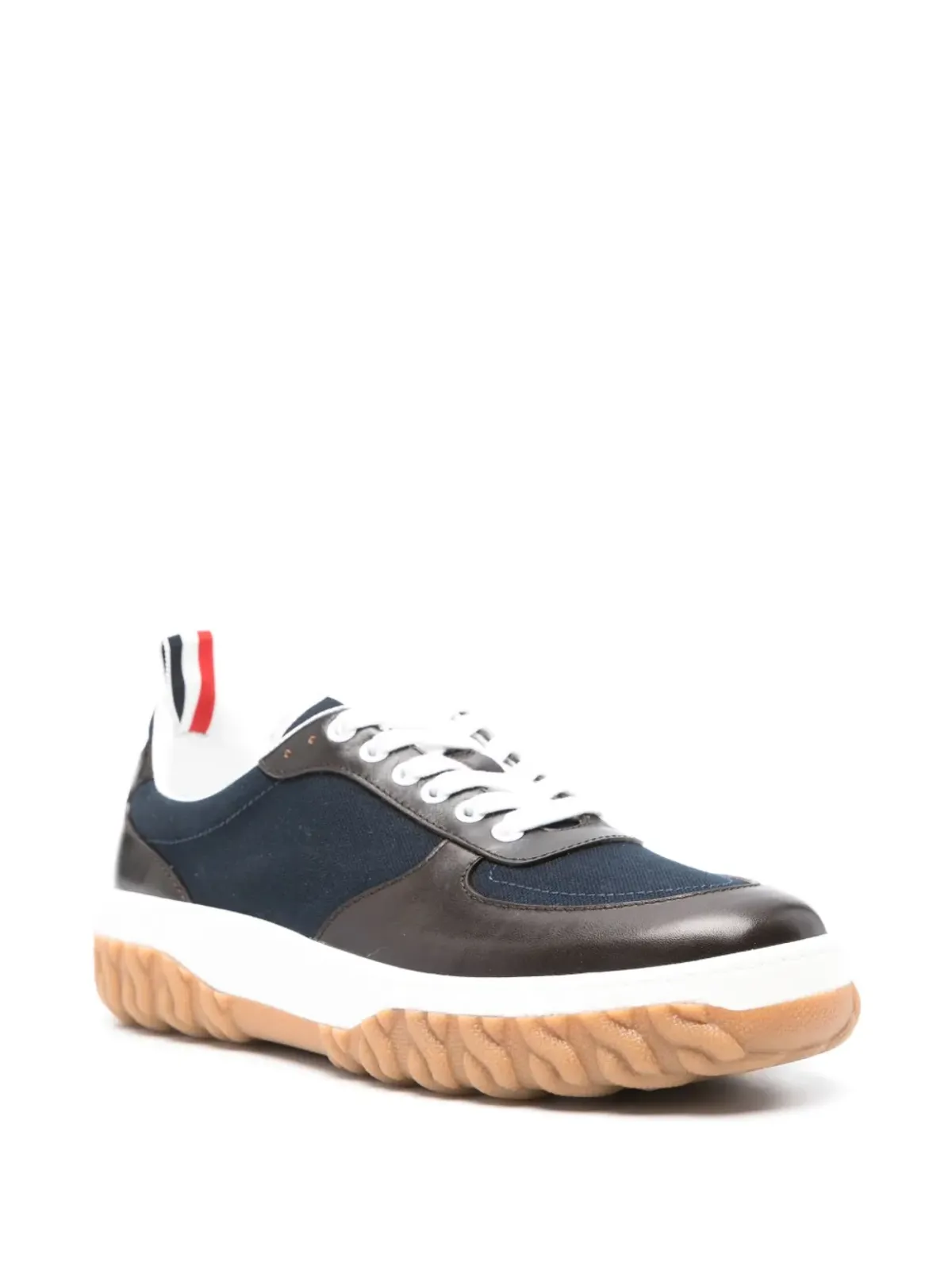 Thom Browne レターマンパネルドスニーカー - 画像2
