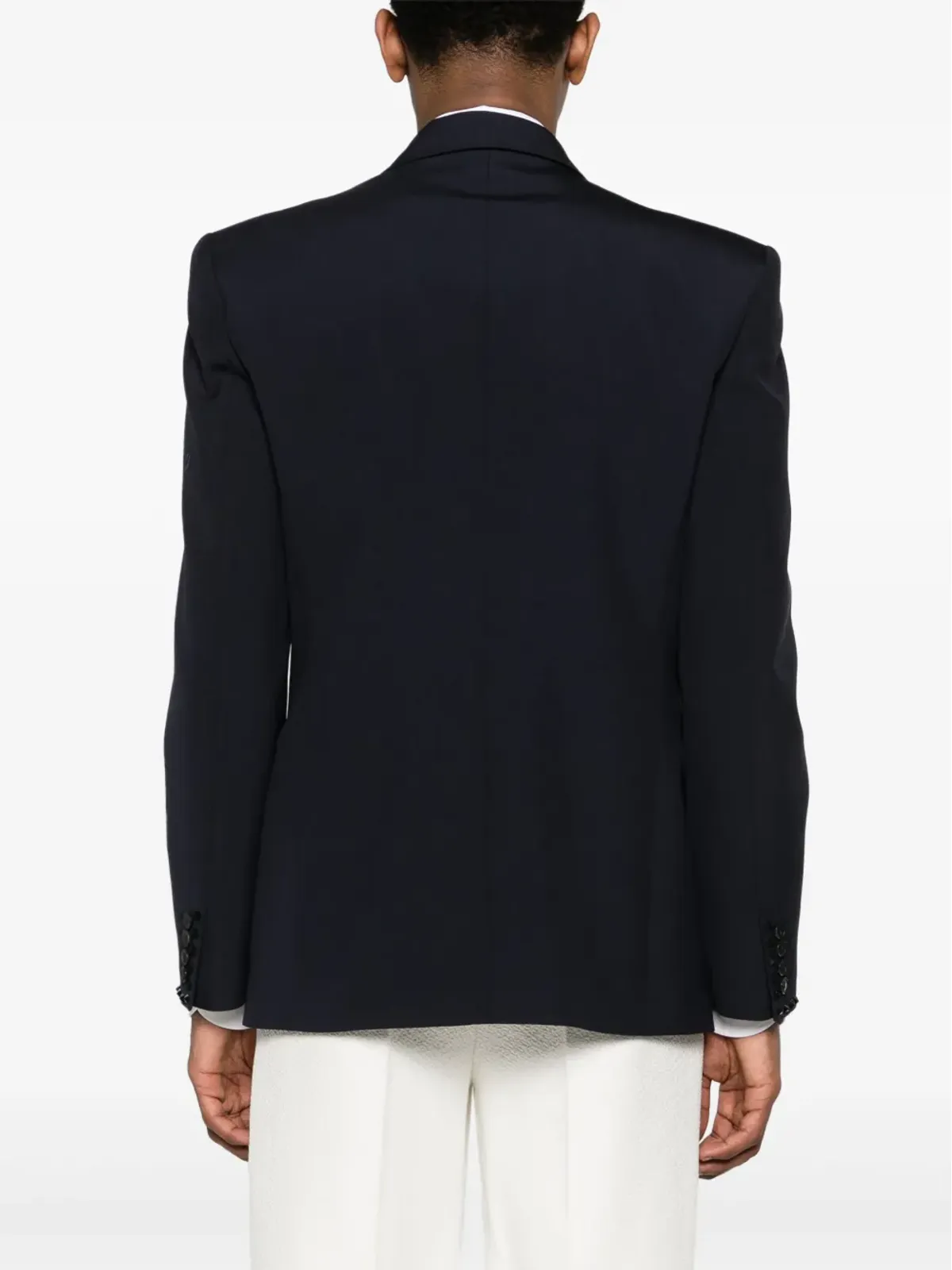 Valentino Garavani ノッチドラペル付き シングルブレスト ブレザー - ブルー - 画像4