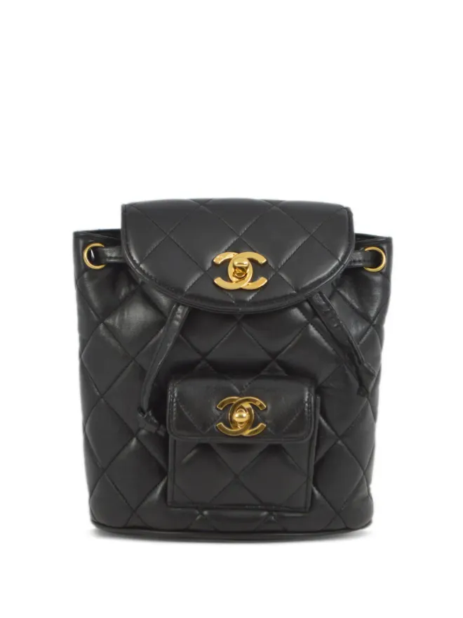 CHANEL Pre-Owned CHANEL ビンテージ 1992年製 ダムバックパック - ブラックの商品画像