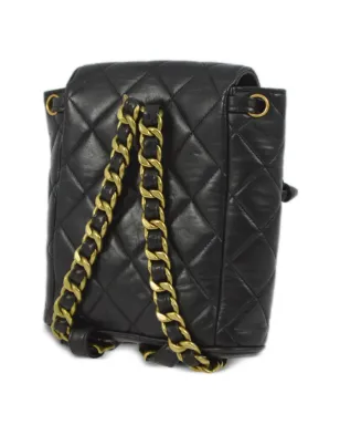 CHANEL ビンテージ 1992年製 ダムバックパック - ブラック - サムネイル2