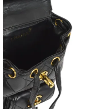 CHANEL ビンテージ 1992年製 ダムバックパック - ブラック - サムネイル4