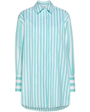 Patou コットン ミニ シャツドレス - グリーン - サムネイル1