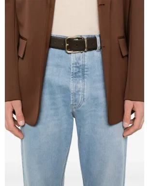 Brunello Cucinelli ロゴパッチ ジーンズ ブルー - サムネイル5