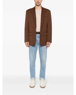 Brunello Cucinelli ロゴパッチ ジーンズ ブルー - サムネイル2