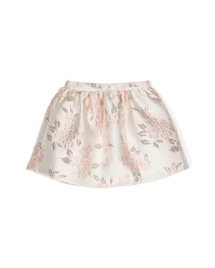 Hucklebones London 花柄ジャガード ギャザー入りスカート ピンク - サムネイル1